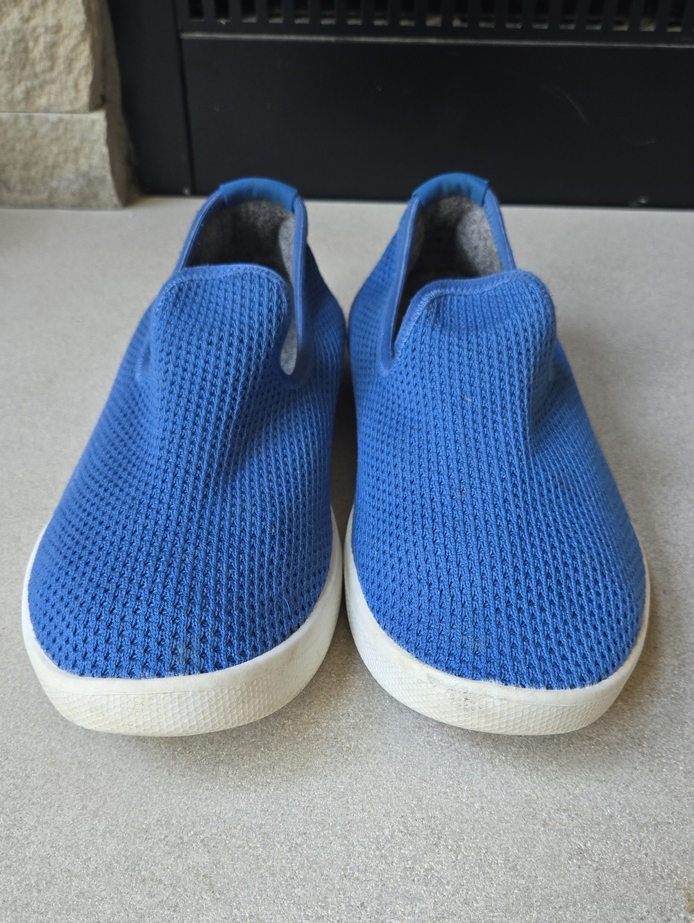 allbirds Womens Tree Loungers Slip-On Knit Sneakers in Blue